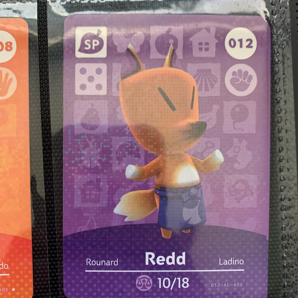 Redd 012 - Nintendo Animal Crossing amiibo card